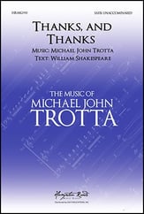 Thanks, and Thanks; and Ever Thanks SATB choral sheet music cover